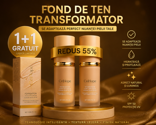 1 + 1 GRATUIT! Fond de Ten 4 în 1 Biomimetic SPF 50